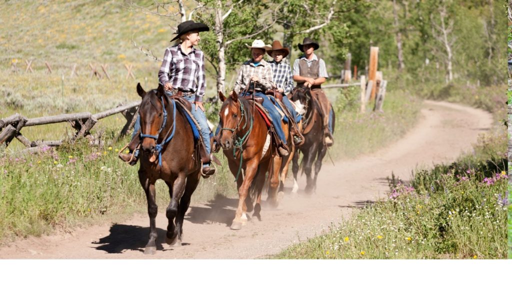 Picture of trail riders,