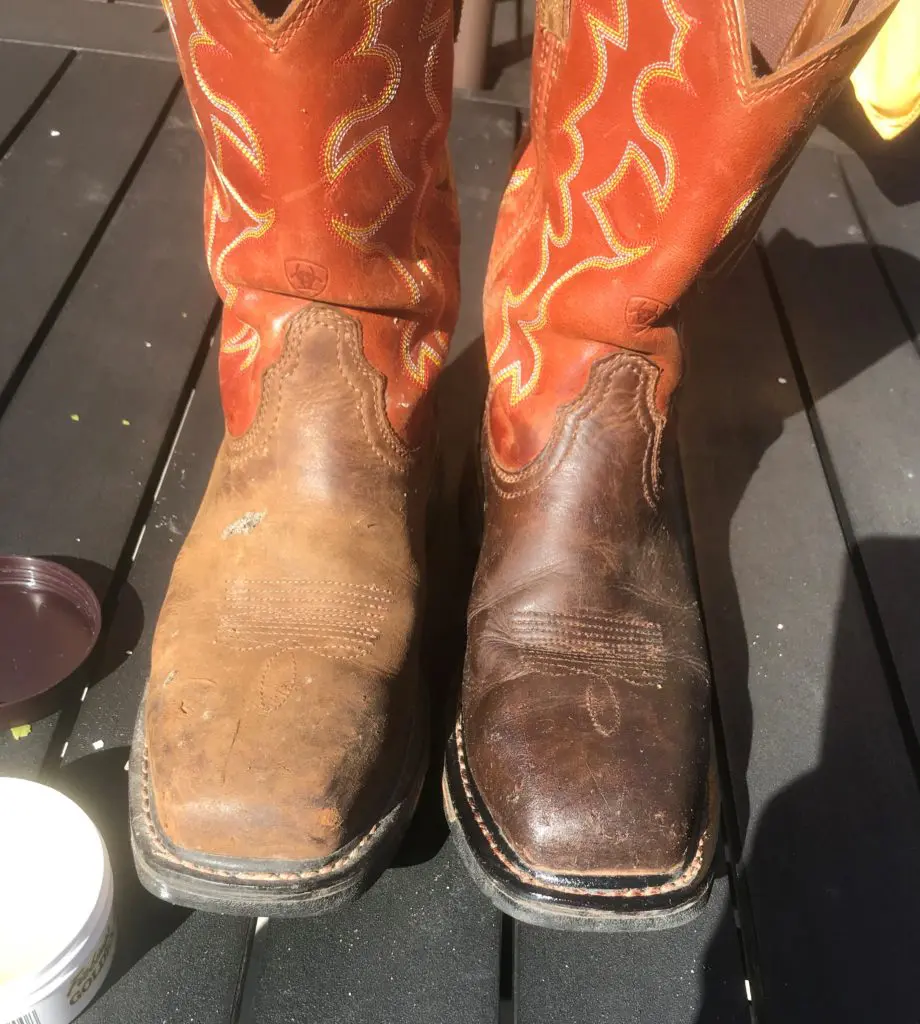 leather shoes damaged by water