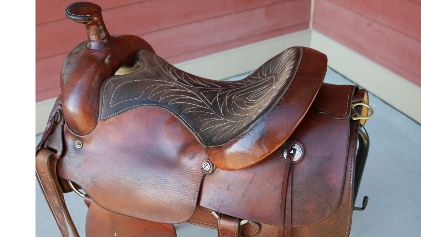well cared for leather saddle