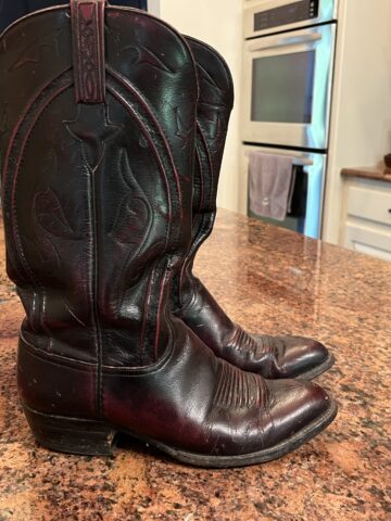 Picture of my Lucchese boots.