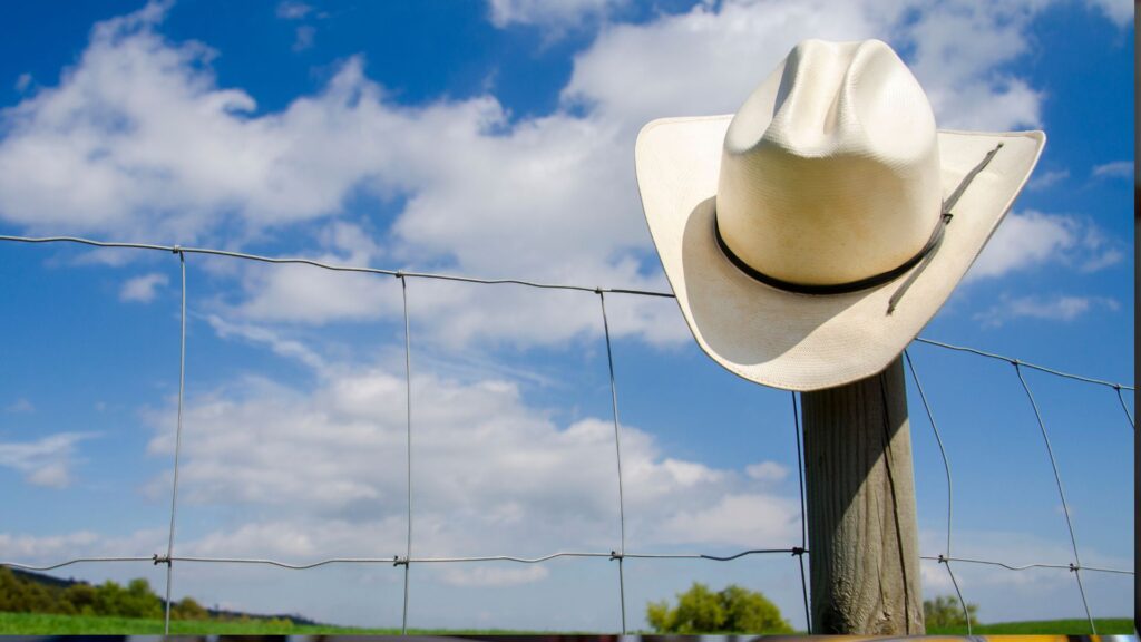 Picture of a cattleman crease cowboy hat.