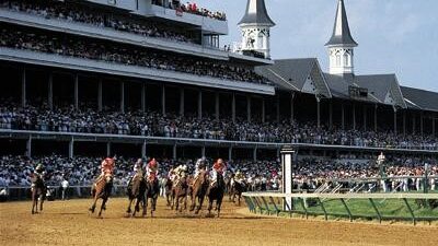 Picture of the Kentucky Derby. 