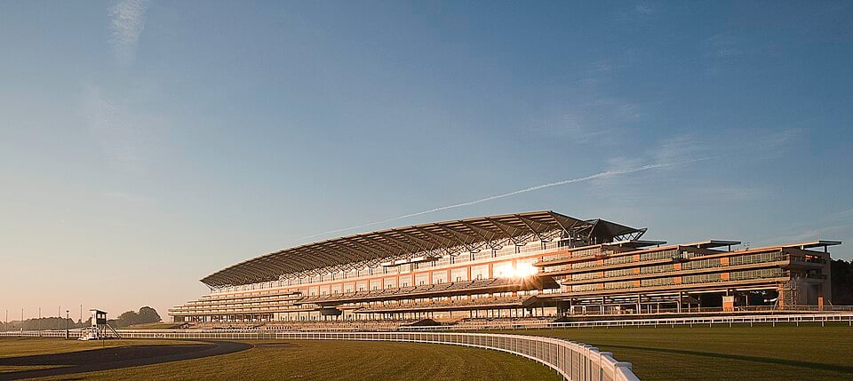 Panoramic view of the Royal Ascot racecourse