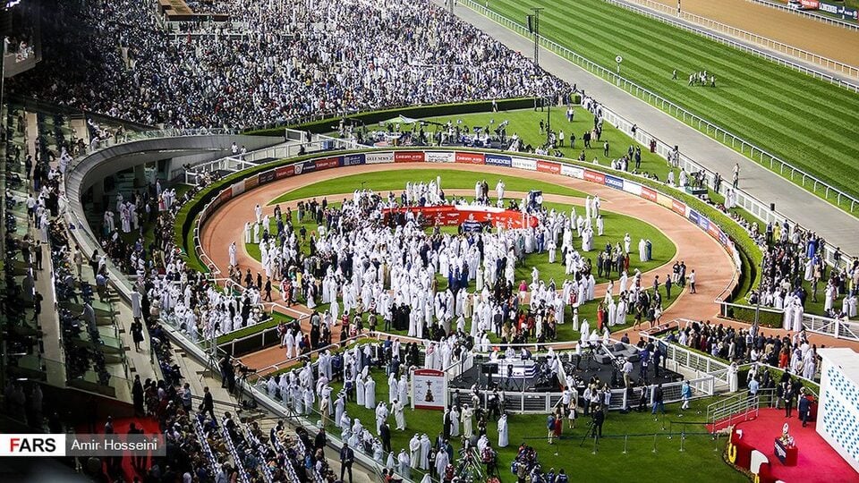 Aerial photo of the Dubai World Cup
