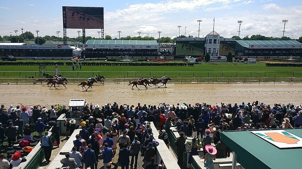 Churchill Downs muddy sloppy track Kentucky Derby rain weather