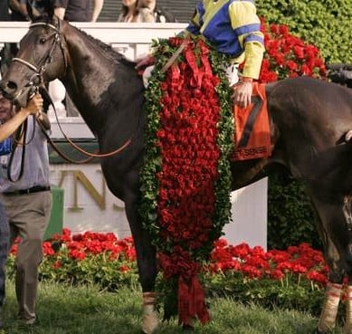 Kentucky Derby garland of roses winner blanket Run for the Roses