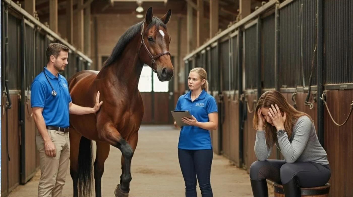 Dscussing the results of a horse PPE.