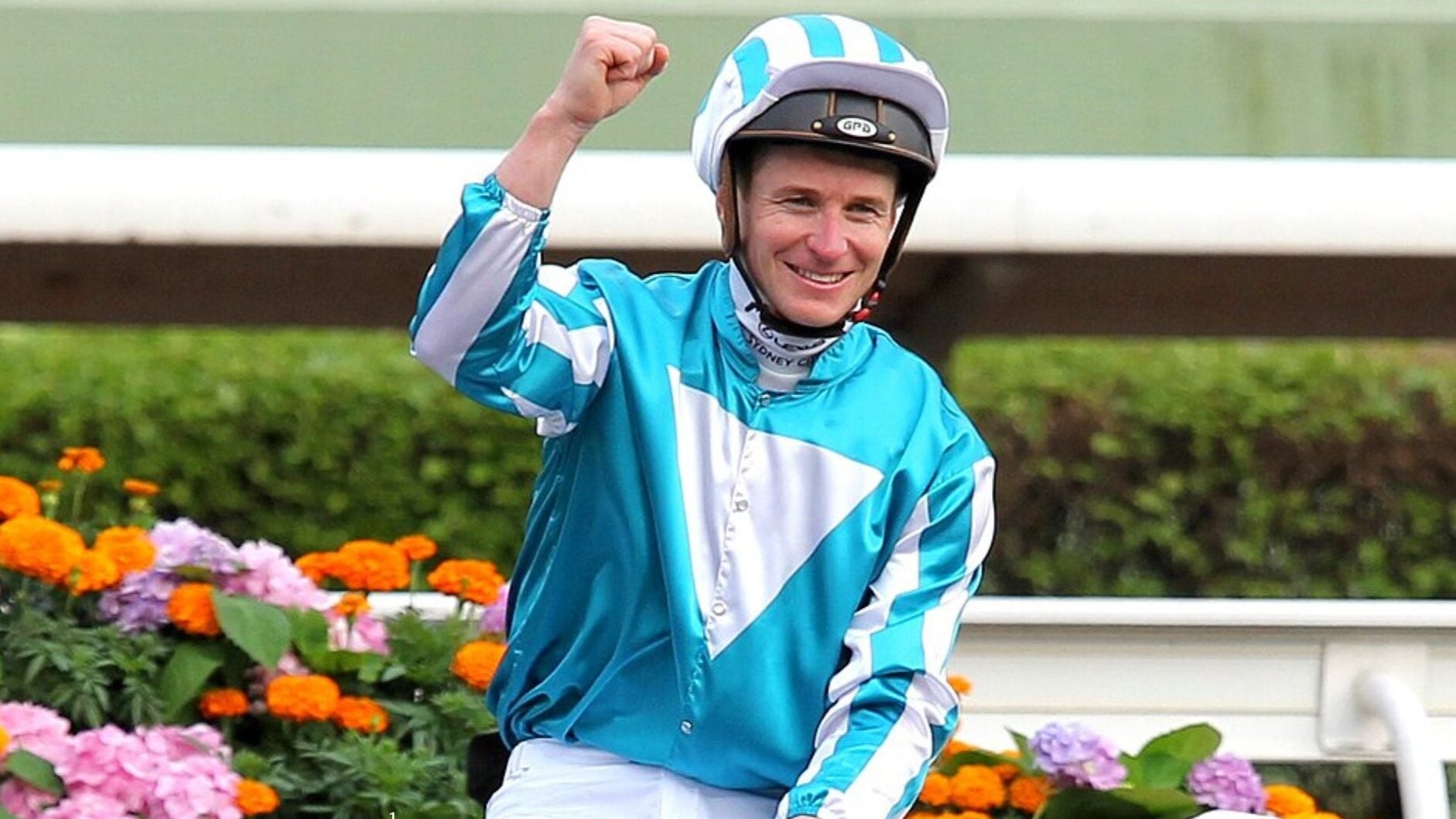James McDonald, current Longines World's Best Jockey, after winning the QEII. 